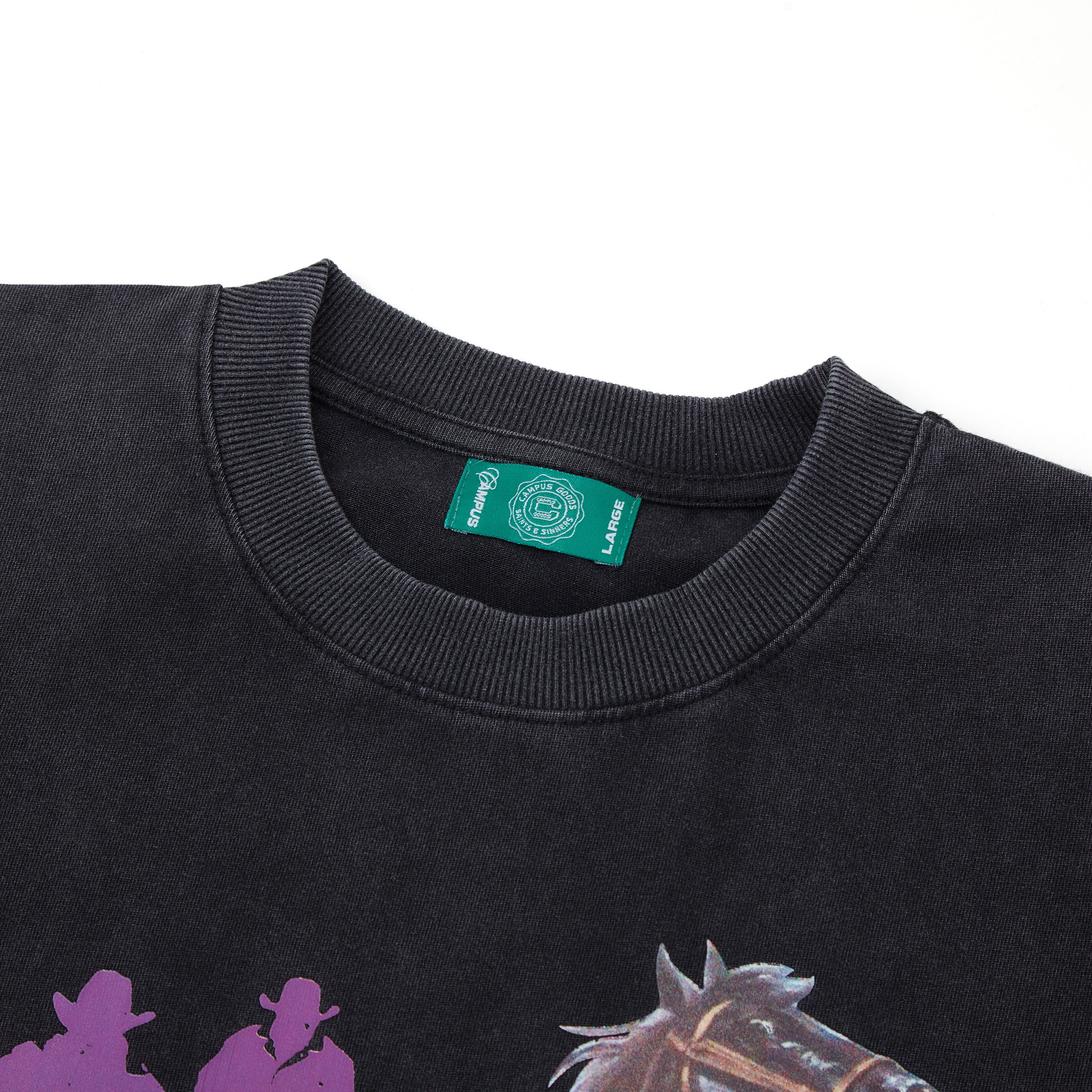 Eastwood Crop Tee (Vintage Black)